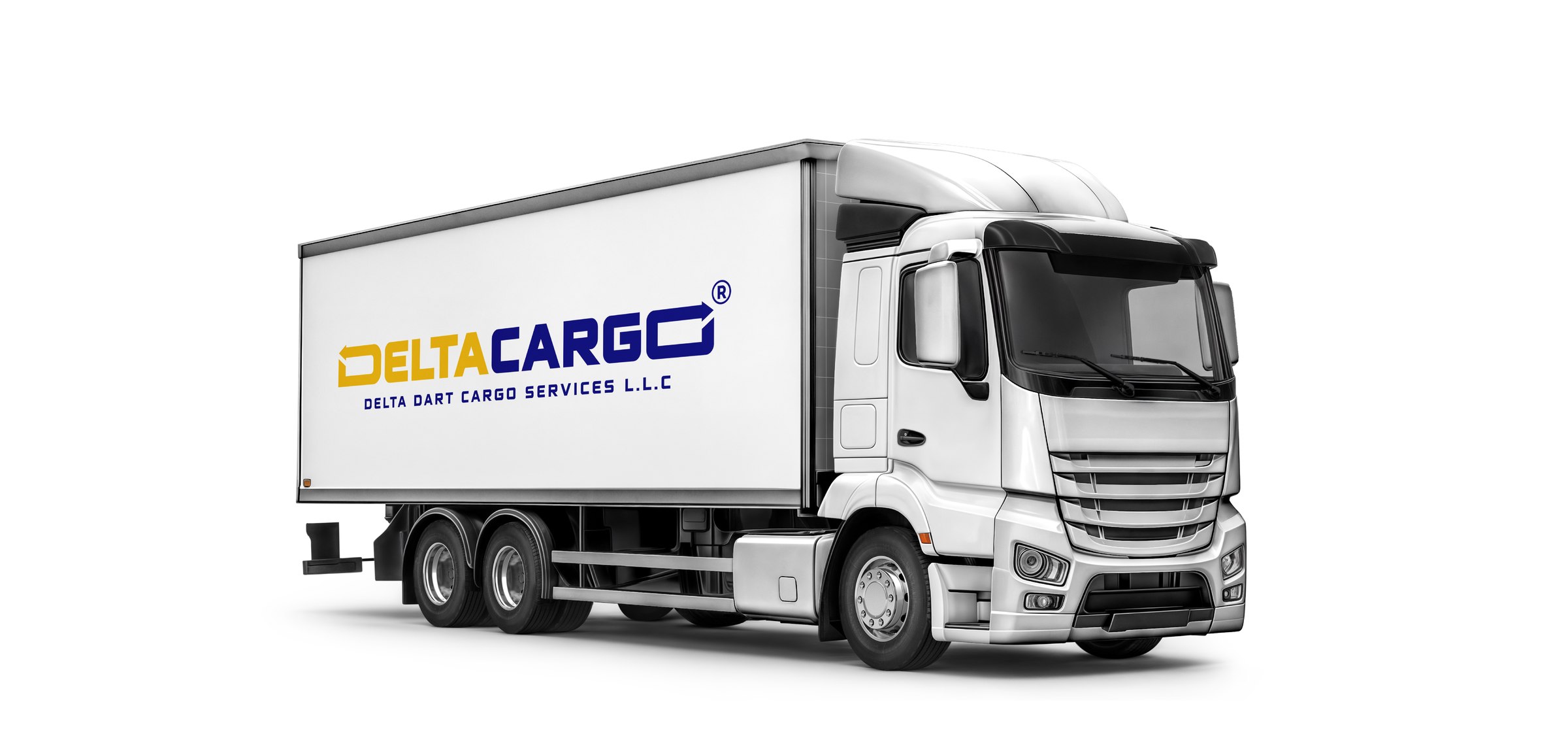 Delta Cargo branded delivery truck