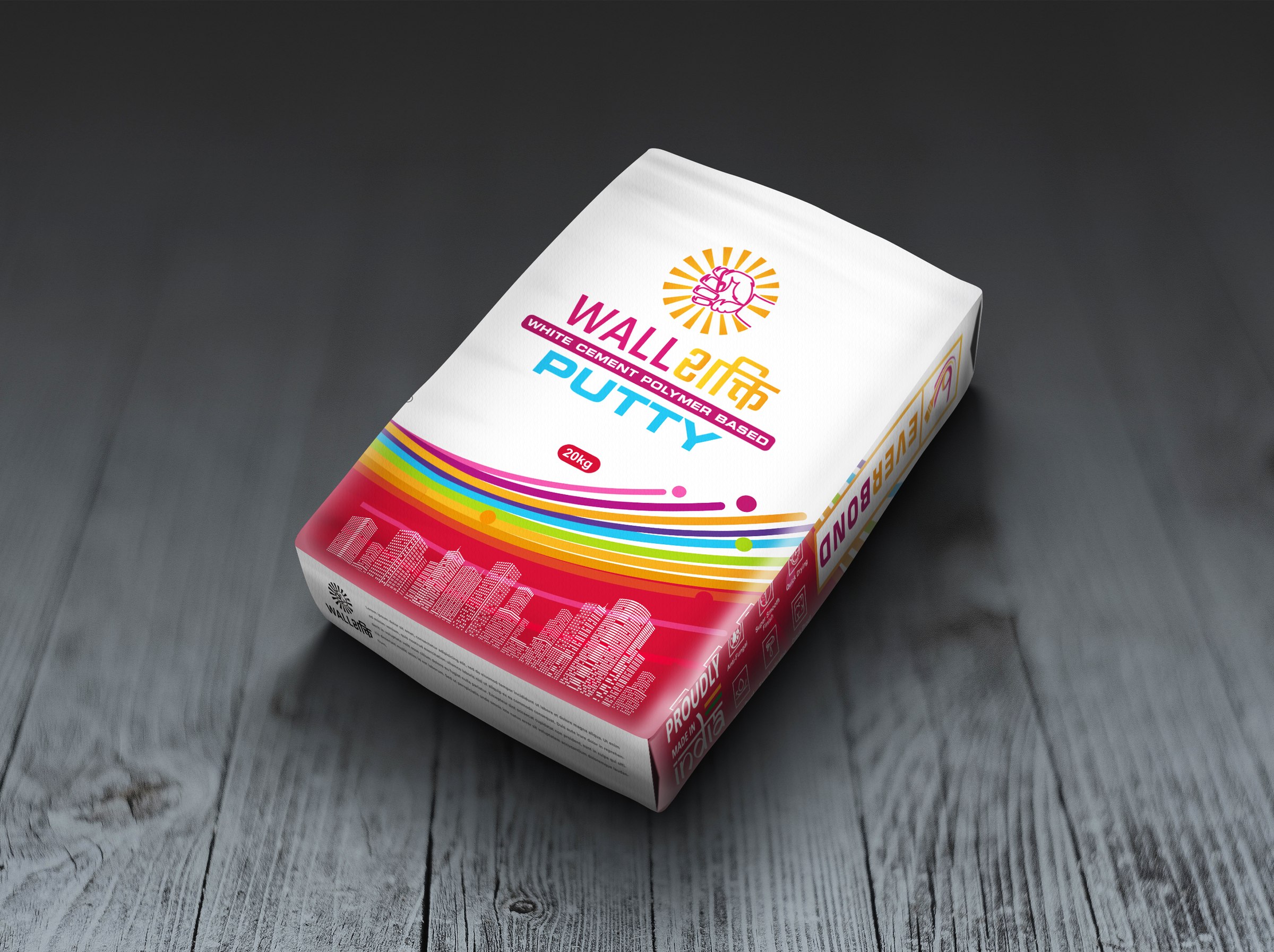 Everbond Wall Shakti Putty bag packaging