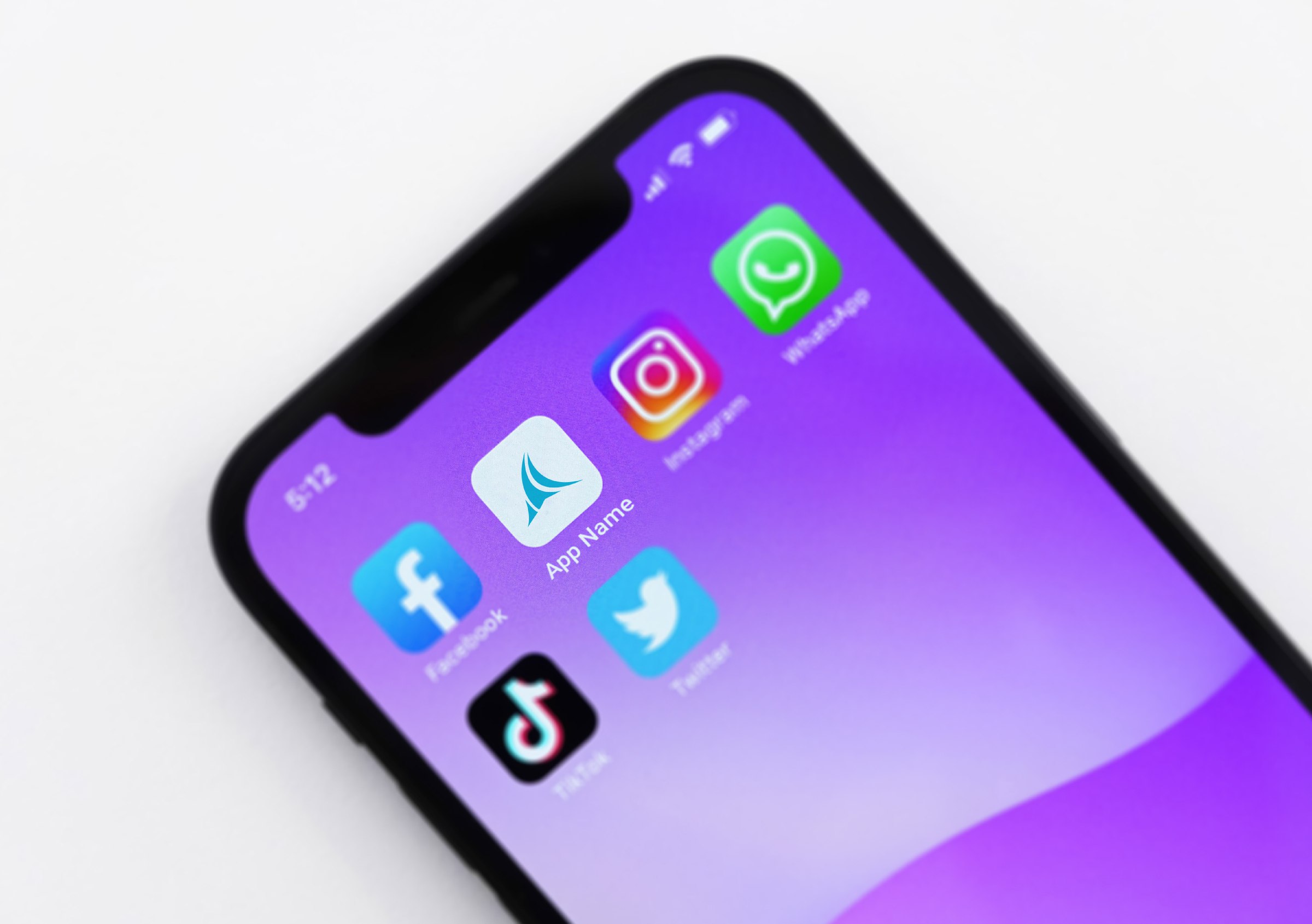 Fitleasure app icon on a phone home screen