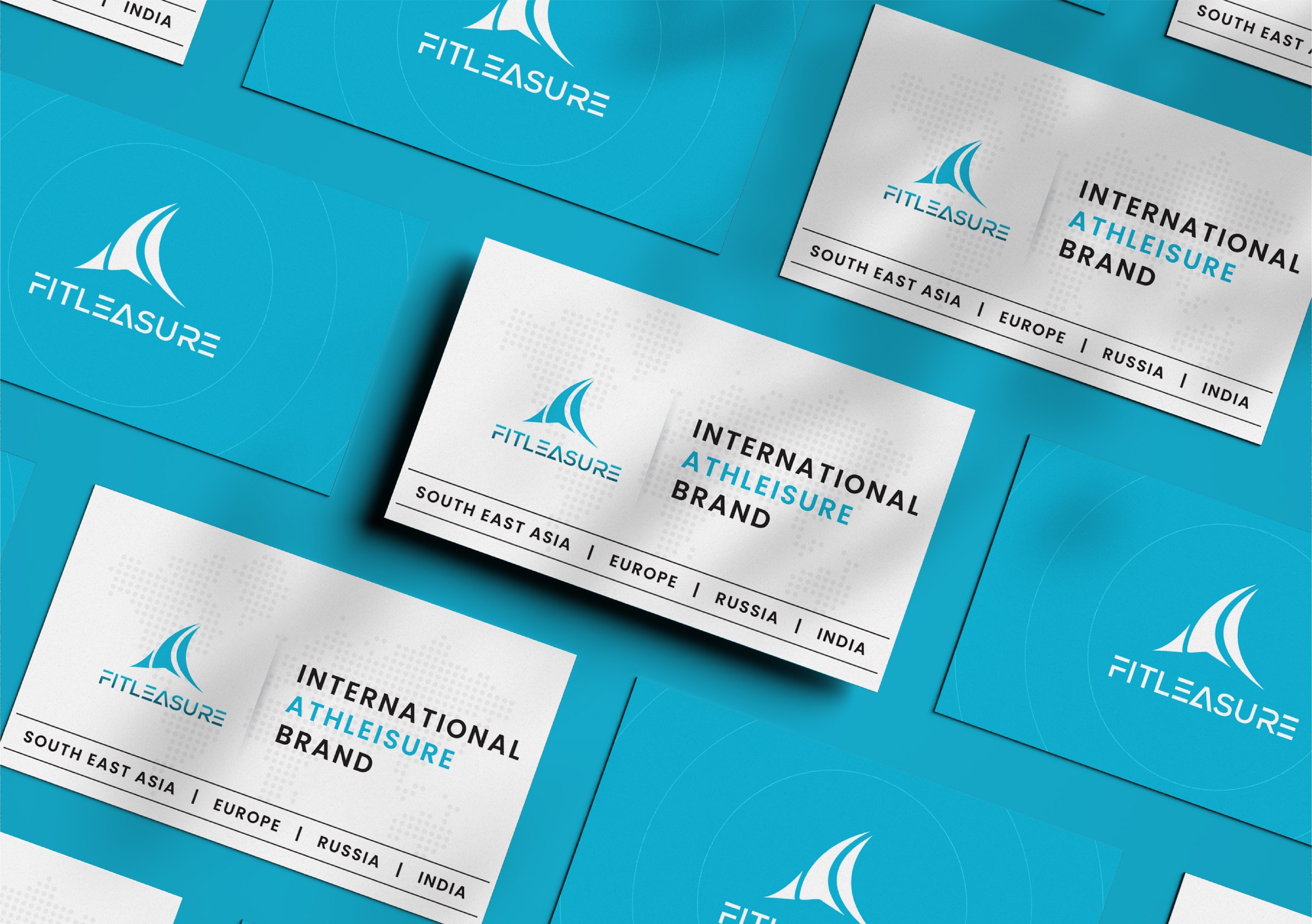 Fitleasure business card mockup