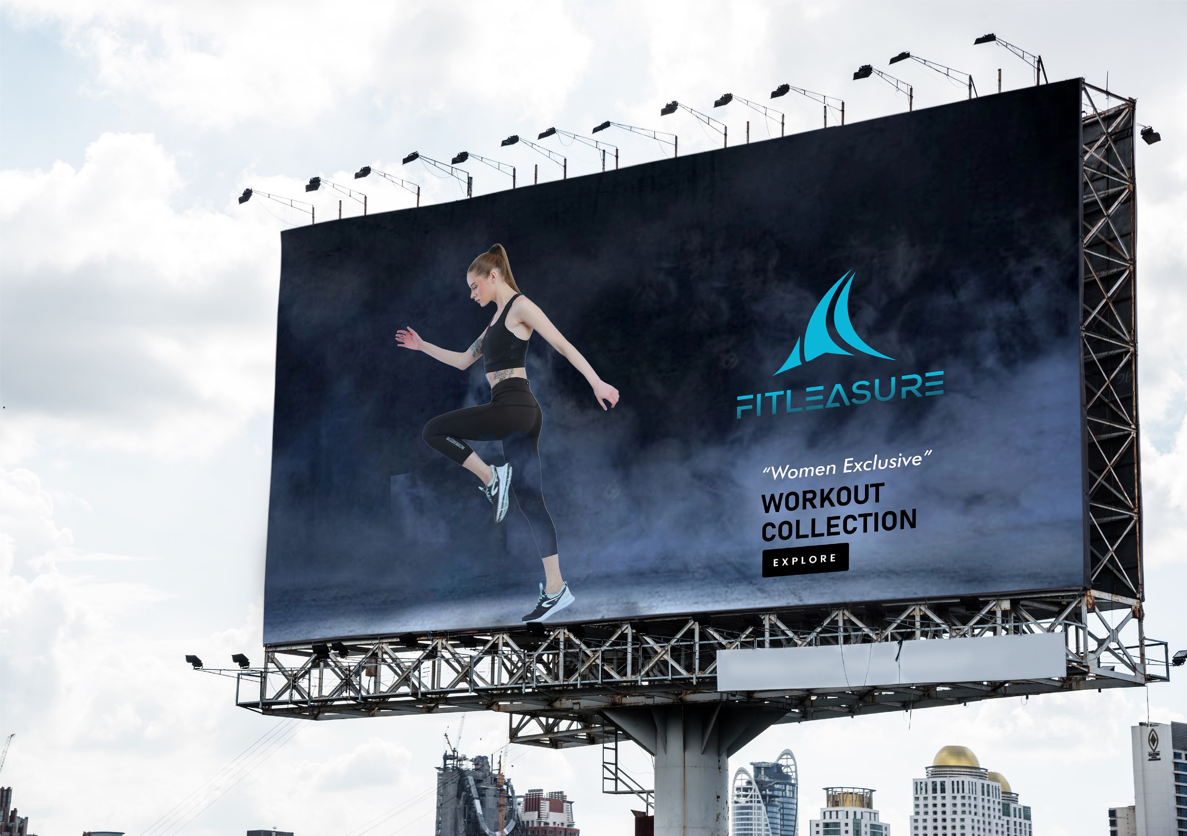 Fitleasure billboard campaign, Women Exclusive Workout Collection