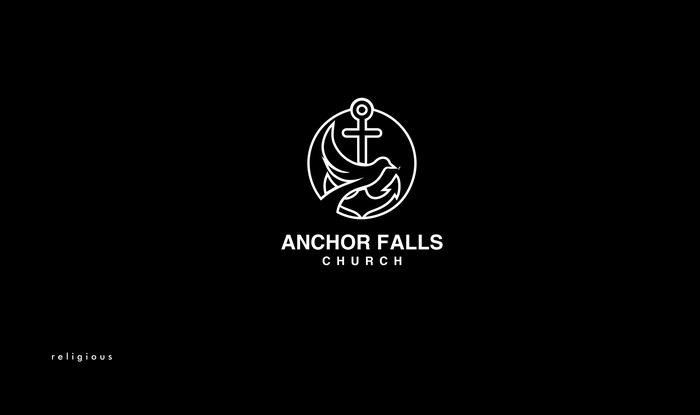 Anchor Falls Church logo design