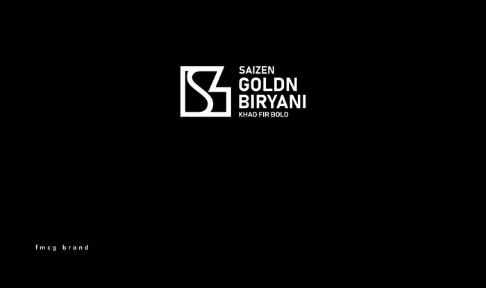 Saizen Golden Biryani logo design