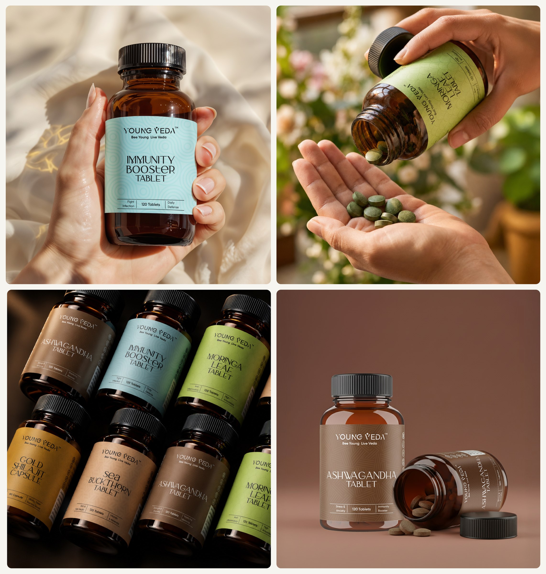 Young Veda lifestyle product photography