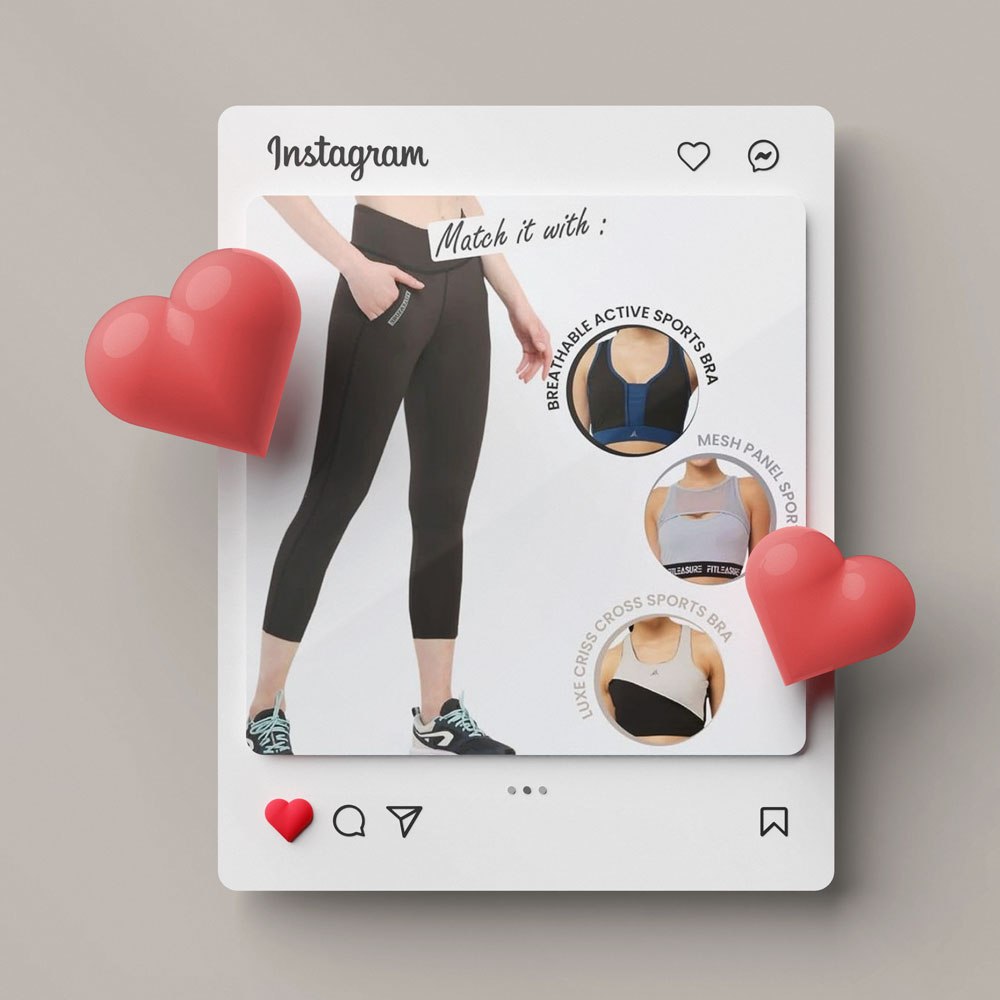 Instagram shopping post mockup with product tags