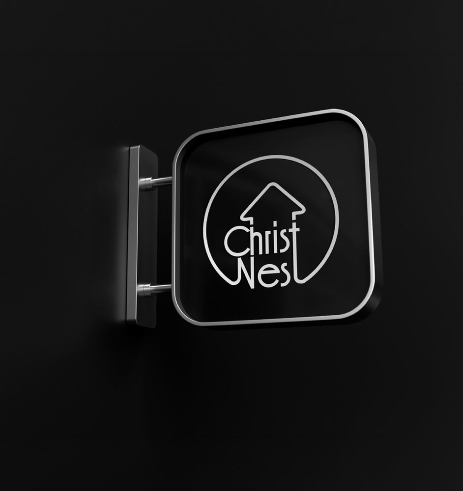 Christ Nest logo signage