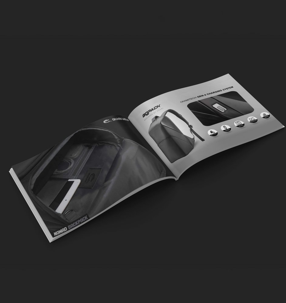 GoPack backpack product catalogue